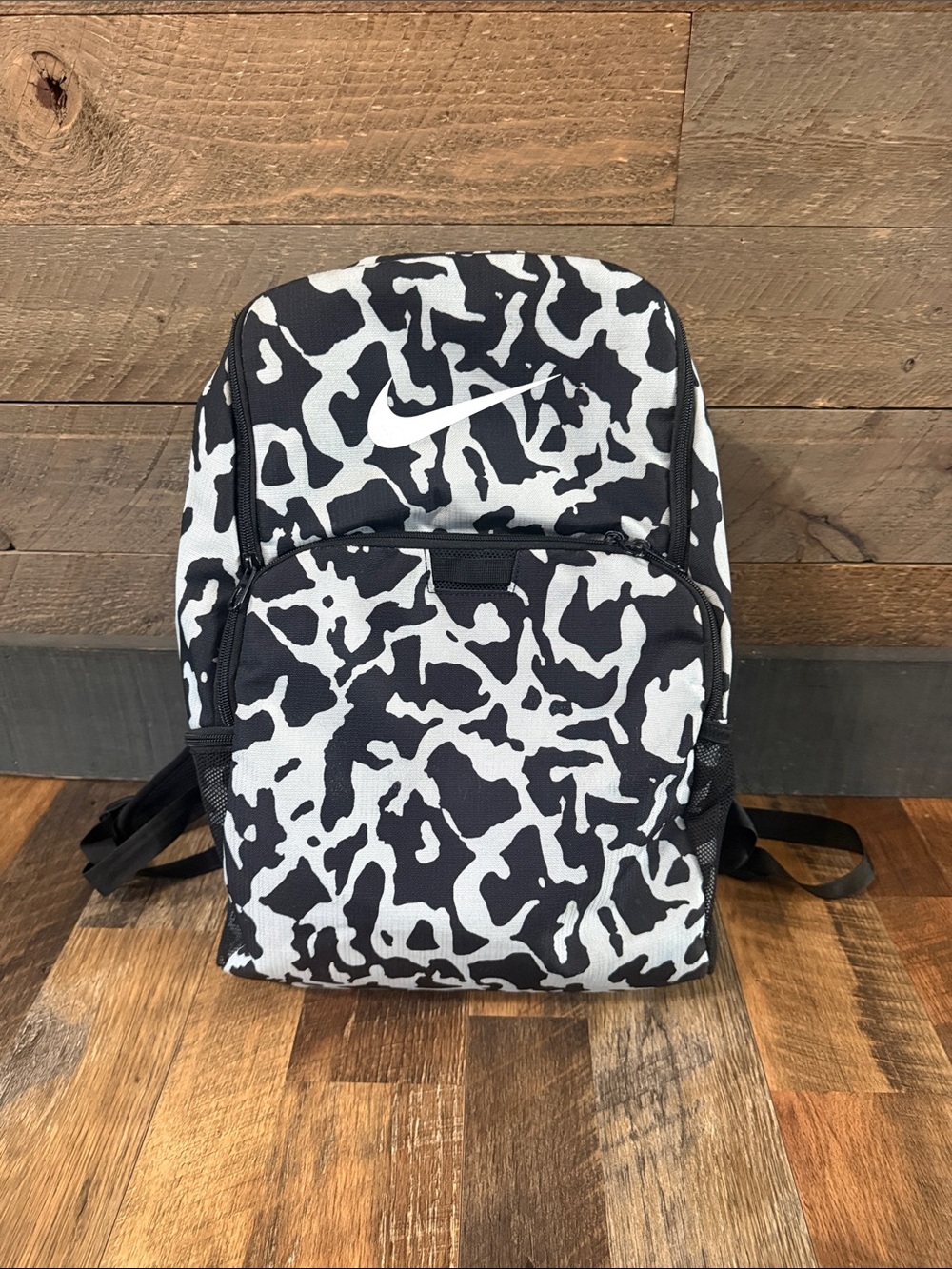 Nike Hayward Black Gray Camo Backpack Bookbag Laptop School Travel